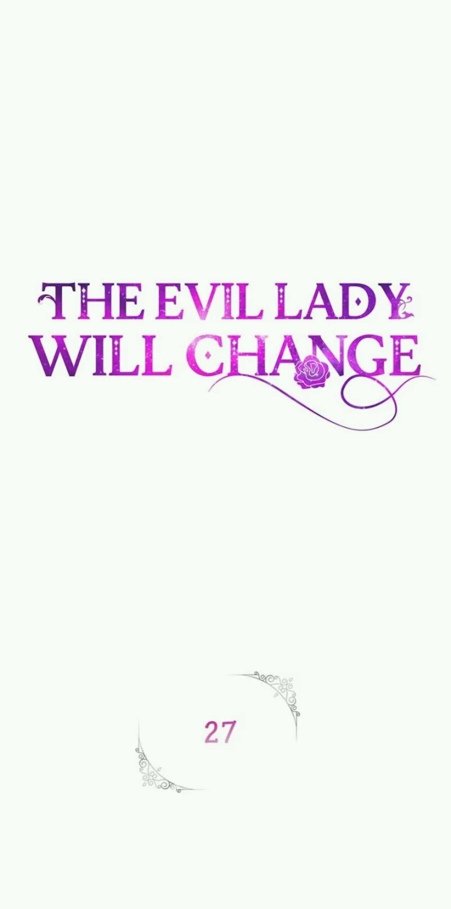 The Evil Lady Will Change (Official)-Chapter 27